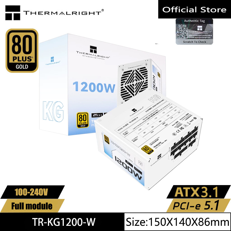 Thermalright TR-KG1200-W/1000- - 1000W White Modular Power Supply ulasan dan harga
